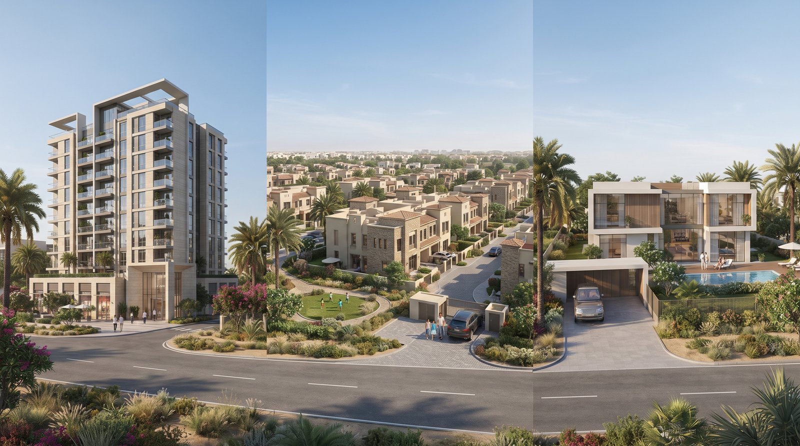 Dubai apartments villas and townhouses for different buyer needs