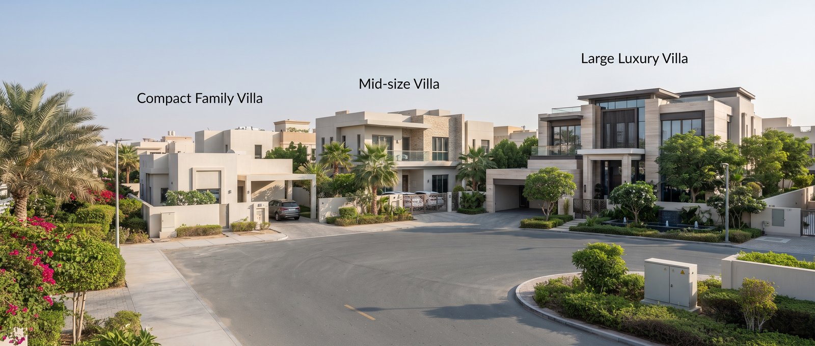 Dubai villa price comparison across different villa communities