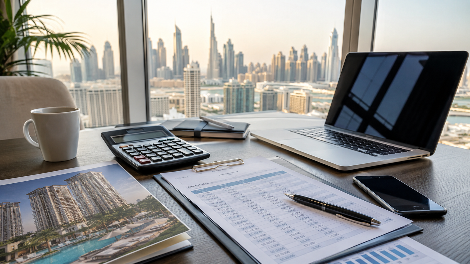 Dubai property payment planning setup illustrating a flexible installment plan for Danube real estate buyers